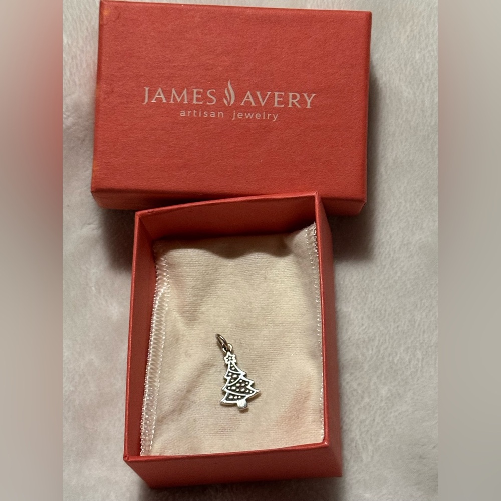James Avery Silver Holiday Tree Necklace